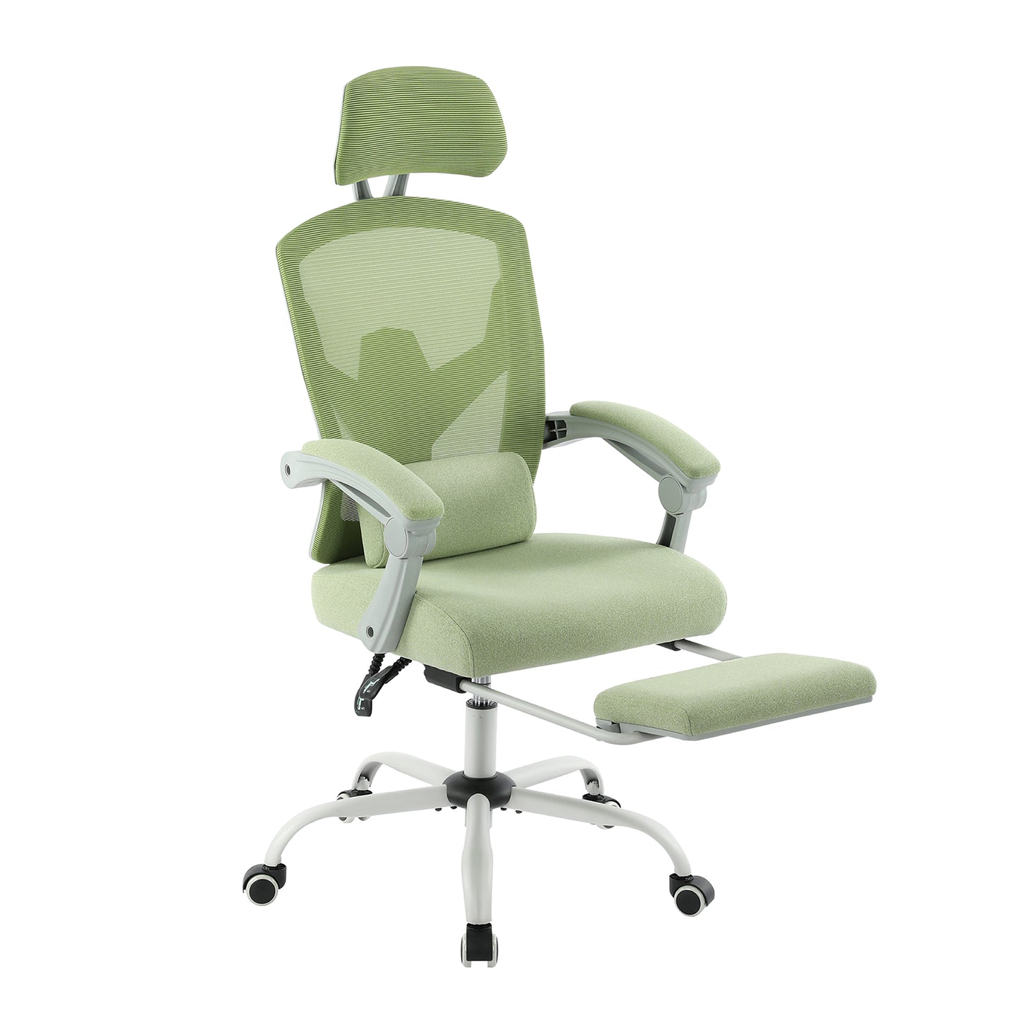 Ergonomic Office Chair with Mesh Backrest, Footrest, and Adjustable Features