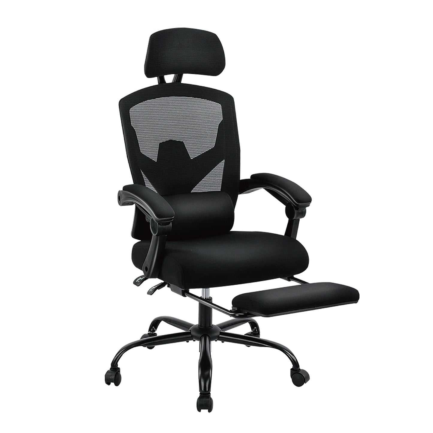 Ergonomic Office Chair with Mesh Backrest, Footrest, and Adjustable Features
