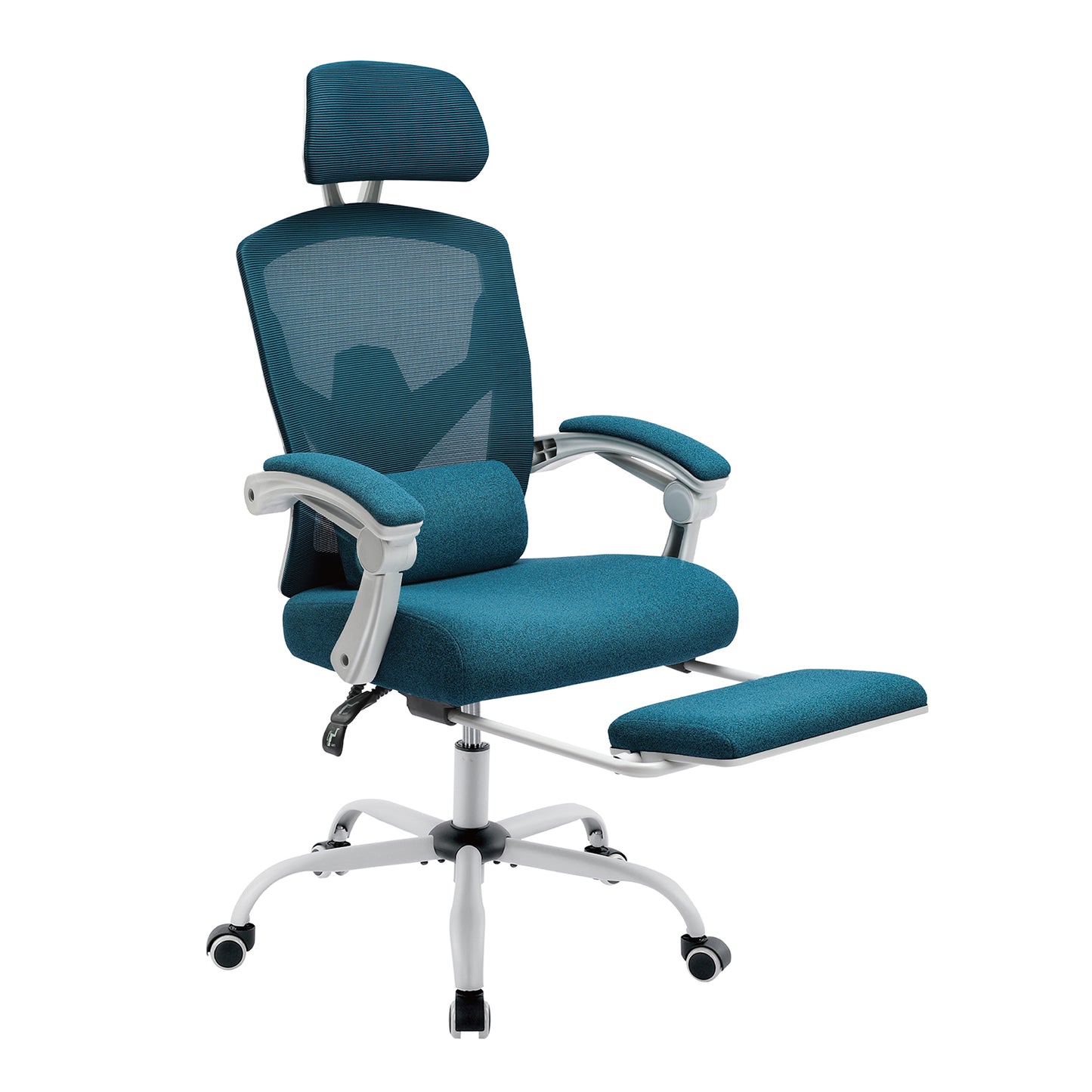 Ergonomic Office Chair with Mesh Backrest, Footrest, and Adjustable Features