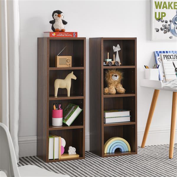 Vertical Cabinet with Adjustable Shelves and Anti-Fall Safety Features