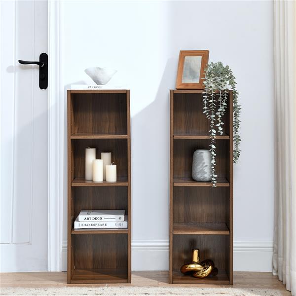 Vertical Cabinet with Adjustable Shelves and Anti-Fall Safety Features