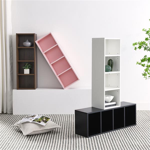 Vertical Cabinet with Adjustable Shelves and Anti-Fall Safety Features