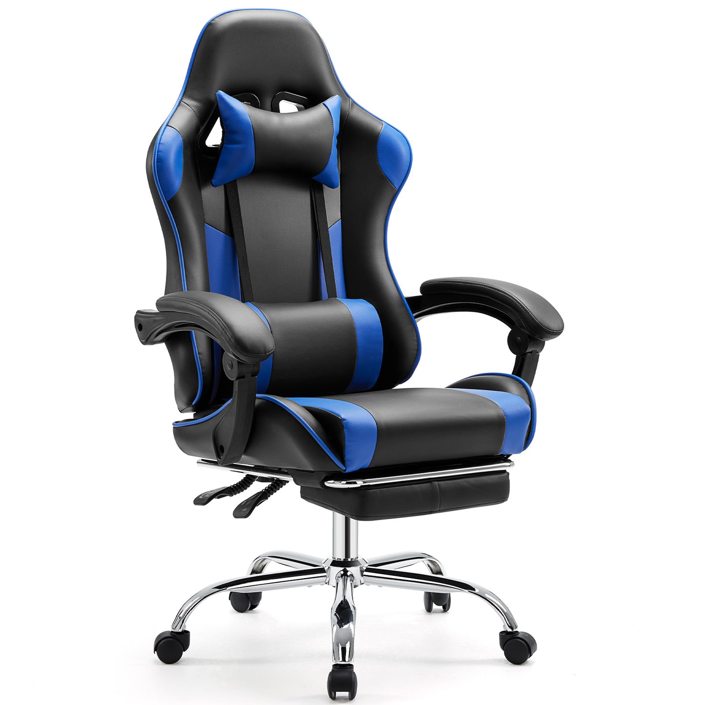 Ergonomic Gaming Chair with Adjustable Height and Flip-up Armrests