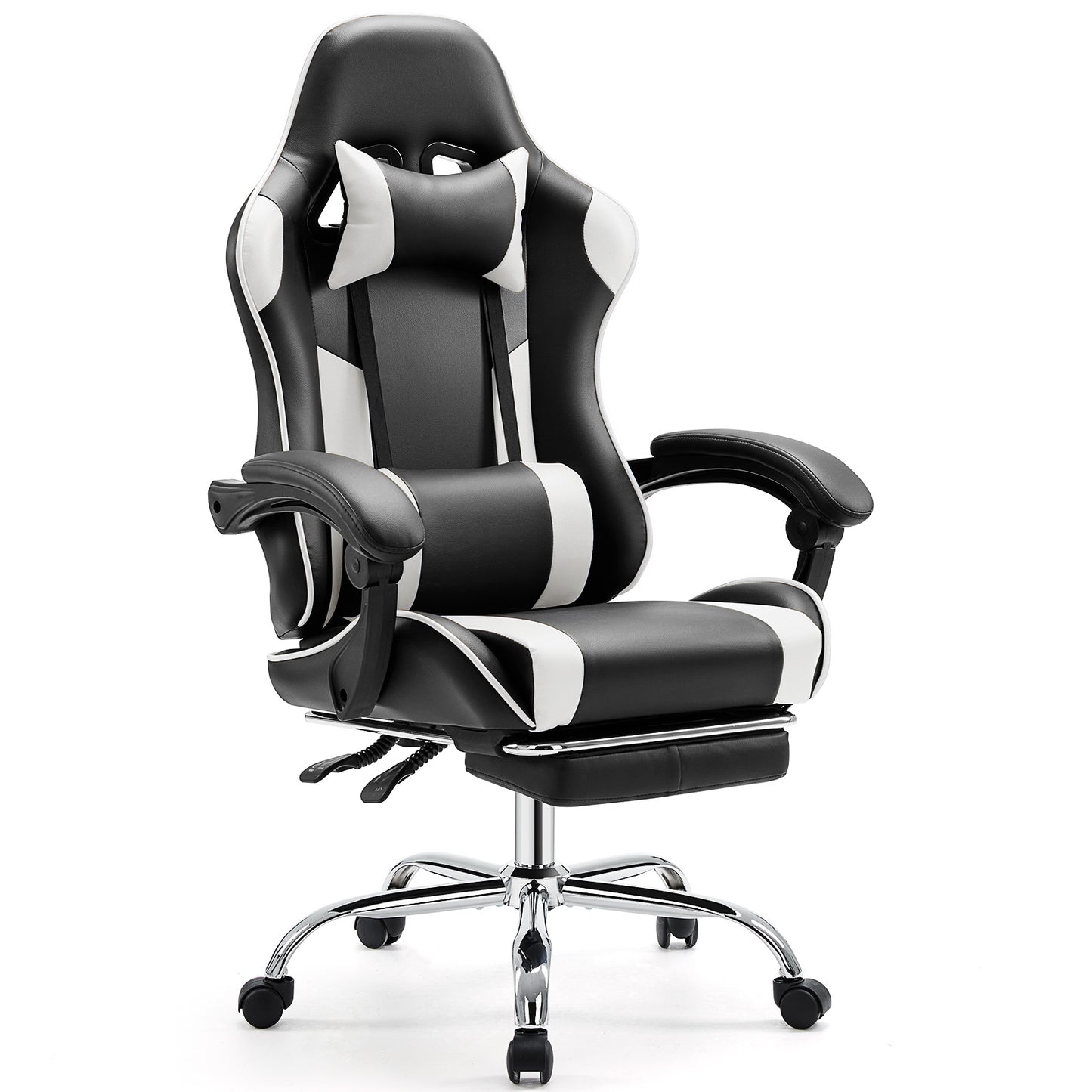 Ergonomic Gaming Chair with Adjustable Height and Flip-up Armrests