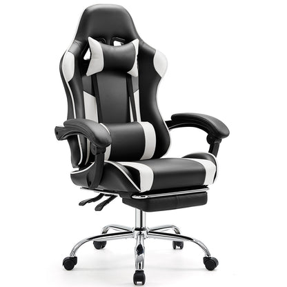 Ergonomic Gaming Chair with Adjustable Height and Flip-up Armrests