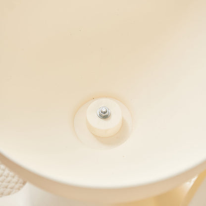 Sculpted Round Table with Concave Top and Stable Base