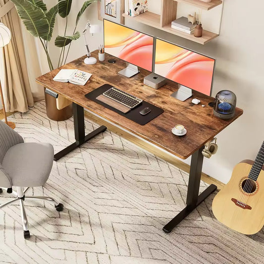 Electric Height-Adjustable Desk with Memory Functions and Collision Detection